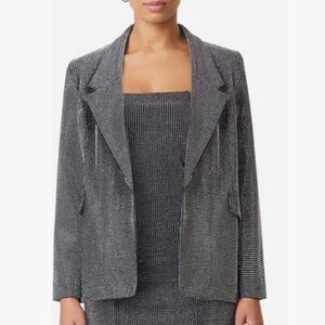 Elliatt Maia Stud Blazer Black Sequin Rhinestone Premium Designer Oversized Smal